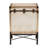 Jiahao Baxton Studio Calidore Vintage Silver Metal 2-Drawer End Table