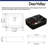 DeerValley Ally 19" Black Bathroom Sink Ceramic Rectangular Vessel Sink