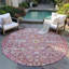Tapis intérieur / extérieur Xhevrie Merlot lavable à la machine-142180407