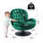 Zenon Velvet Swivel Accent Chair with Ottoman-991307797