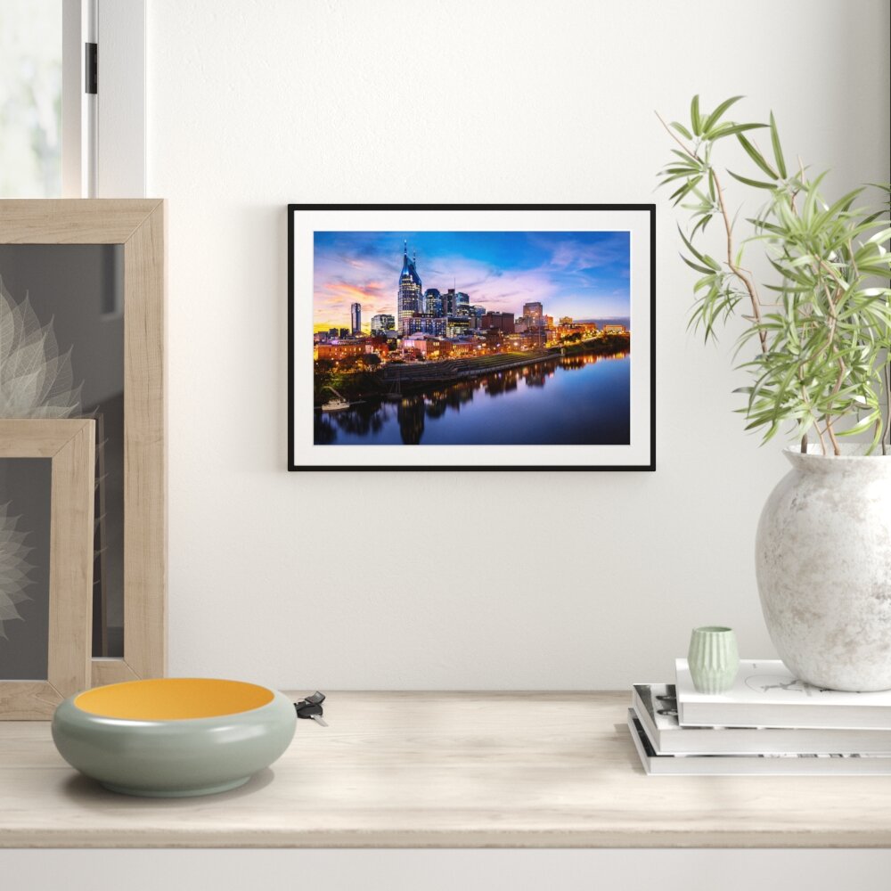 Gerahmtes Poster Nashville Skyline Panorama