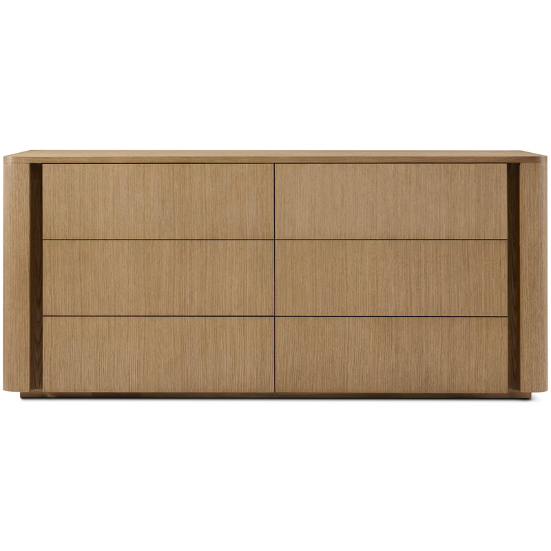 Lisbon 6-Drawer Dresser, Natural