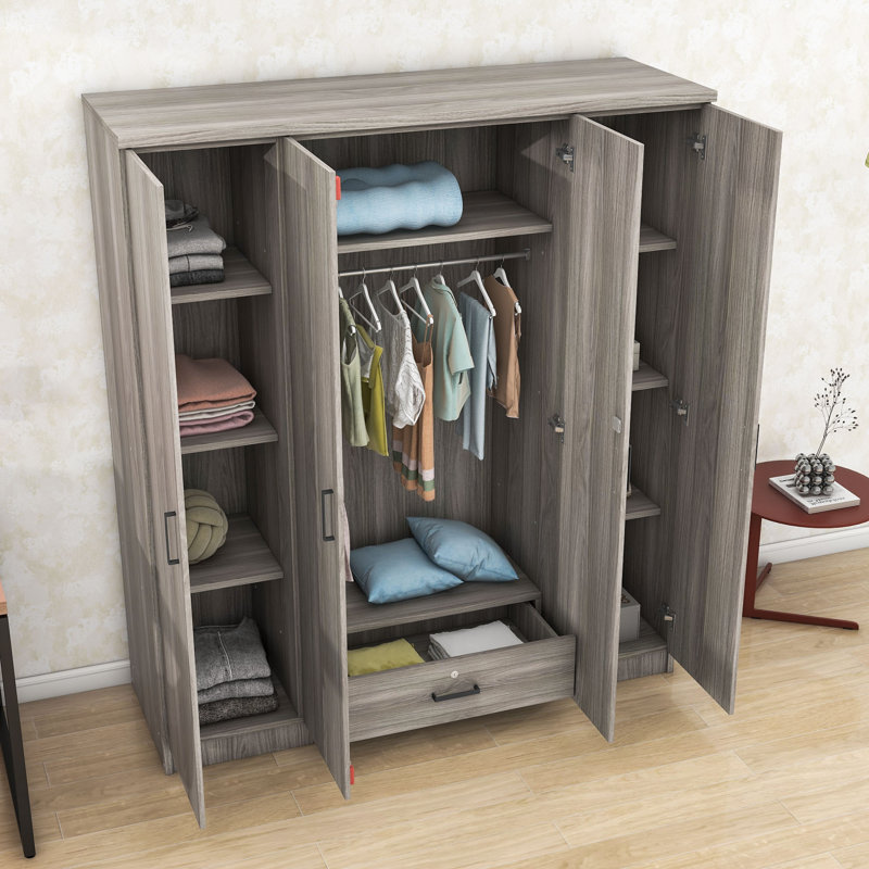 Armoire-penderie Elegant, Gris