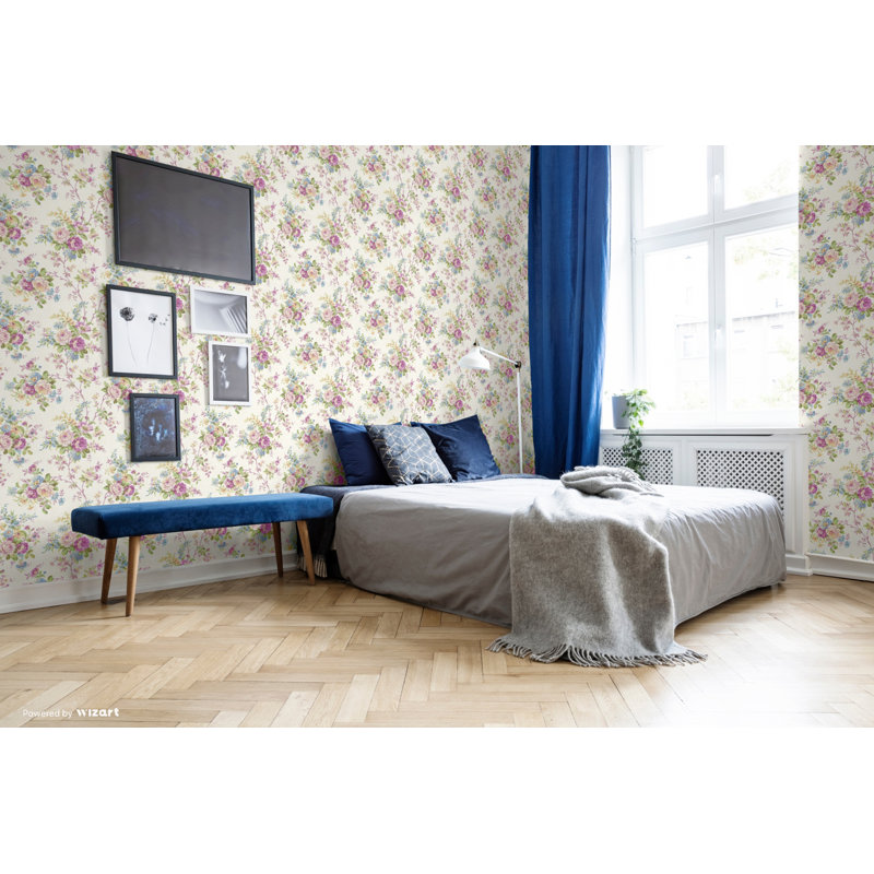 Bauerle 10m x 53cm Wallpaper Roll, Purple
