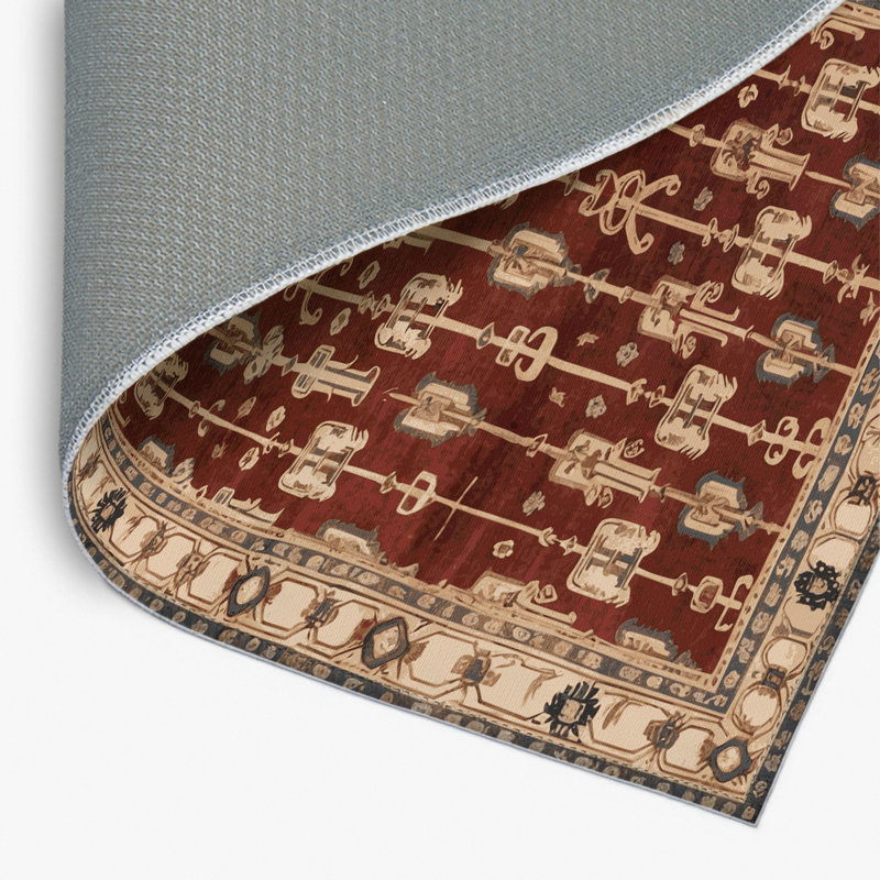 Tapis d'intérieur et d'extérieur brun français, Rectangulaire 2 pi x 3 pi