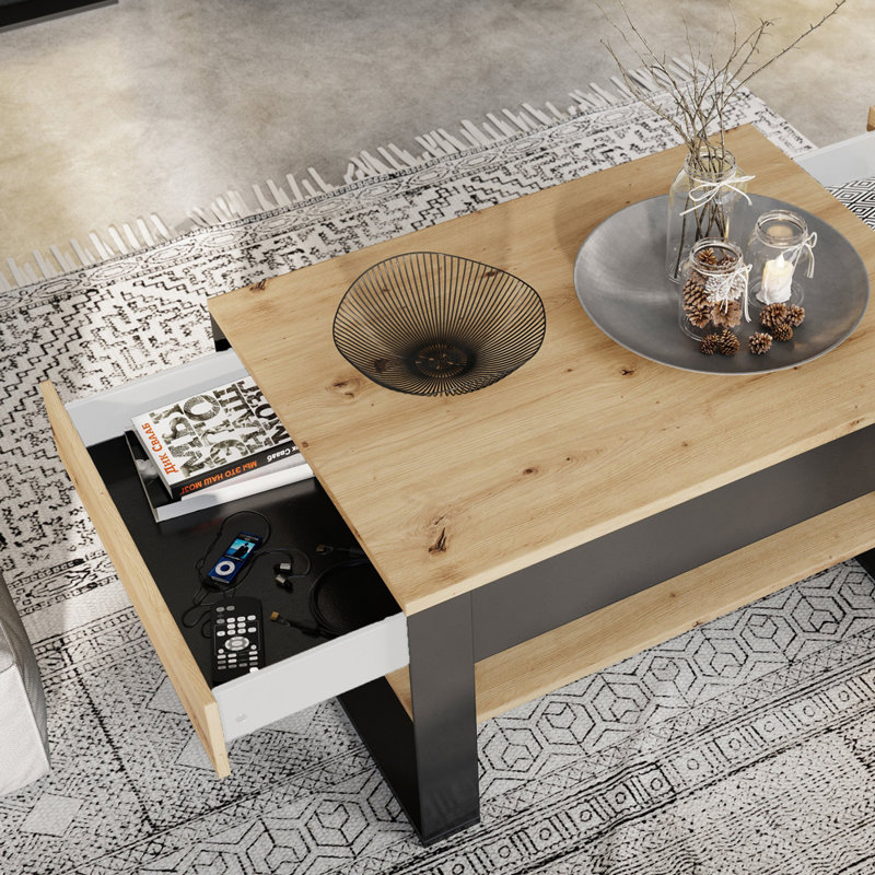 Wahpeton Sled Coffee Table with Storage