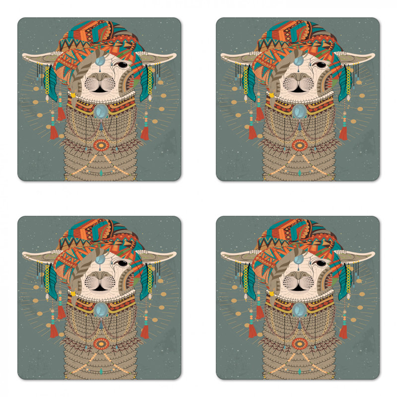 Sous-verre llama