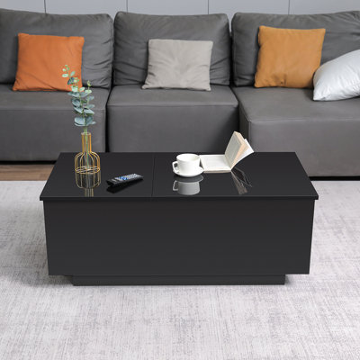 Table basse moderne avec lumière DEL RVB