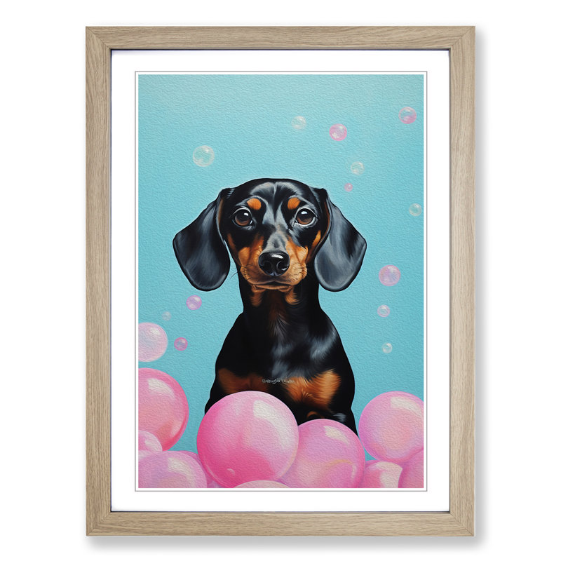 Single Picture Frame Print on Wood, Oak Framed, 64cm H x 46cm W