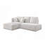 Canapé modulaire ivoire en velours côtelé