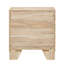 La table de chevet de la chambre à coucher 2 possède des glissières distinctives et une poignée légère de tiroir en métal