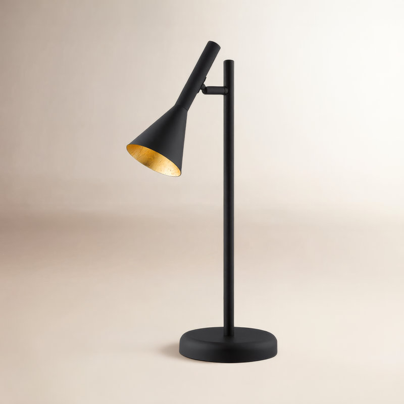 Lampe de bureau noire 18,5 po Tyrus