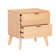 Mathiatis Mid Century 2 Drawer Ash Veneer Nightstand