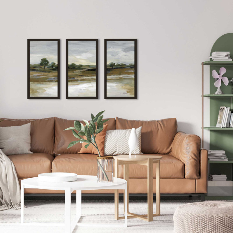 «Cool April Day Crop», reproduction de cadre photo simple de 3 pièces, H 25,5 po x l 40,5 po x P 1 po