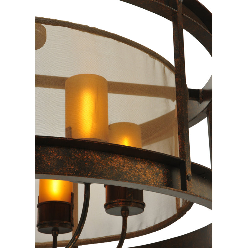 6 - Light Semi Flush Mount