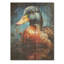 Canard tacheté à l'étang III - animal canard sur bois-587999822