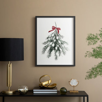 «Christmas Holiday Art DCCCL XXVII», reproduction d'art encadrée - bois massif
