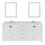 Ensemble de meuble-lavabo double 71 po Zaair-245876769