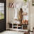 Hall Tree With Bench And Shoe Storage-2068647091