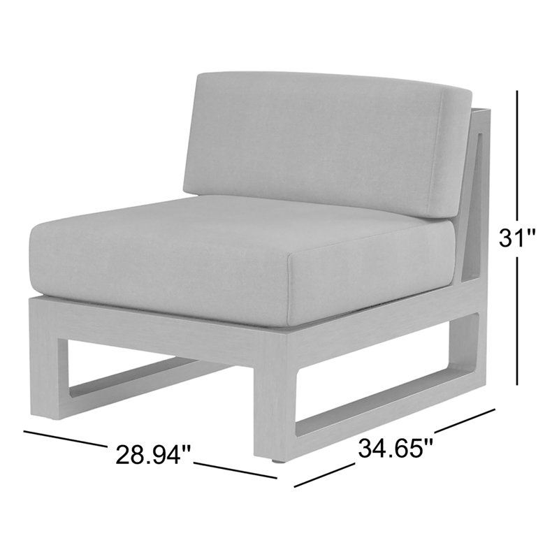 Redondo Outdoor Lounge Chair, Canvas Natural Sunbrella® Canvas
