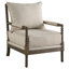 Fauteuil d'appoint rembourré beige et naturel Herndon-118316434