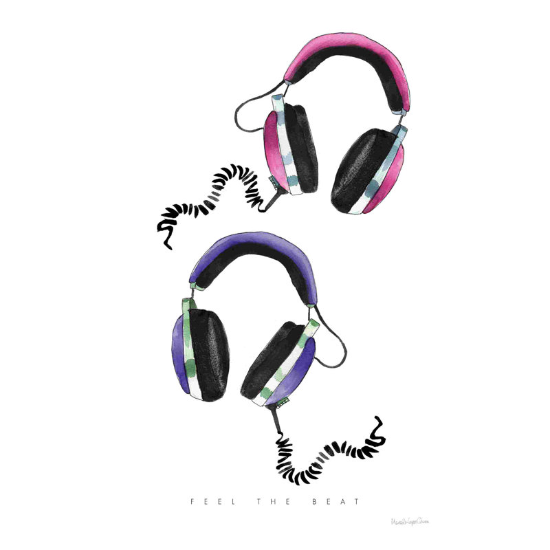 Casque d'écoute, H 18 po x l 12 po