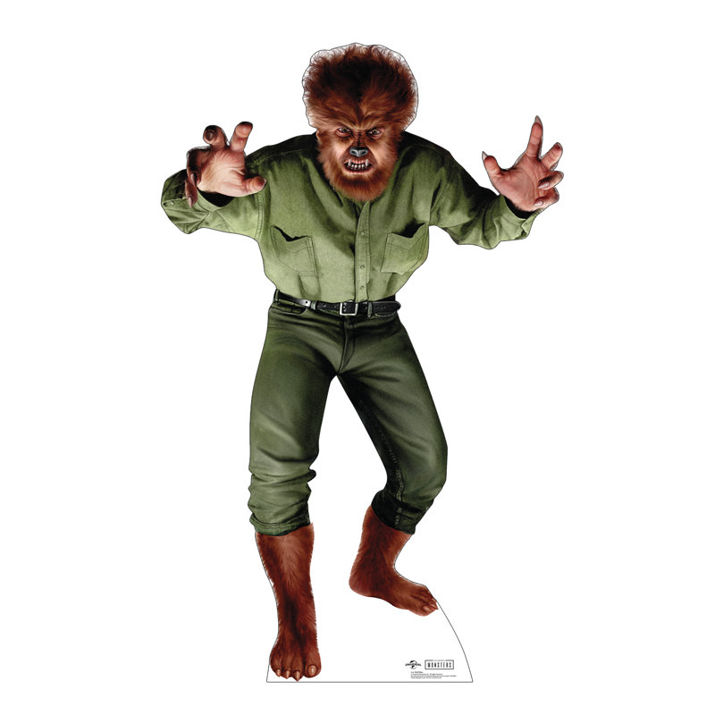 «Wolf Man» en carton grandeur nature