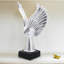 Élégant objet décoratif en aile en résine pour décoration de salon - Figurine moderne pour bureau ou maison-198628127-198628126
