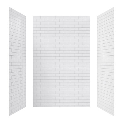 32"X96" & 60"X96" SMC Shower Wall Panel, Bathtub Surround Wall Panel in Gloss Finish