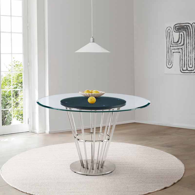 Table de salle à manger Jaresha, Argent