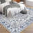 Washable Vintage Area Rug - Non-Slip Low Pile Carpet for Living Room, Bedroom & Dining Room, Water Repellent Design-1034644496