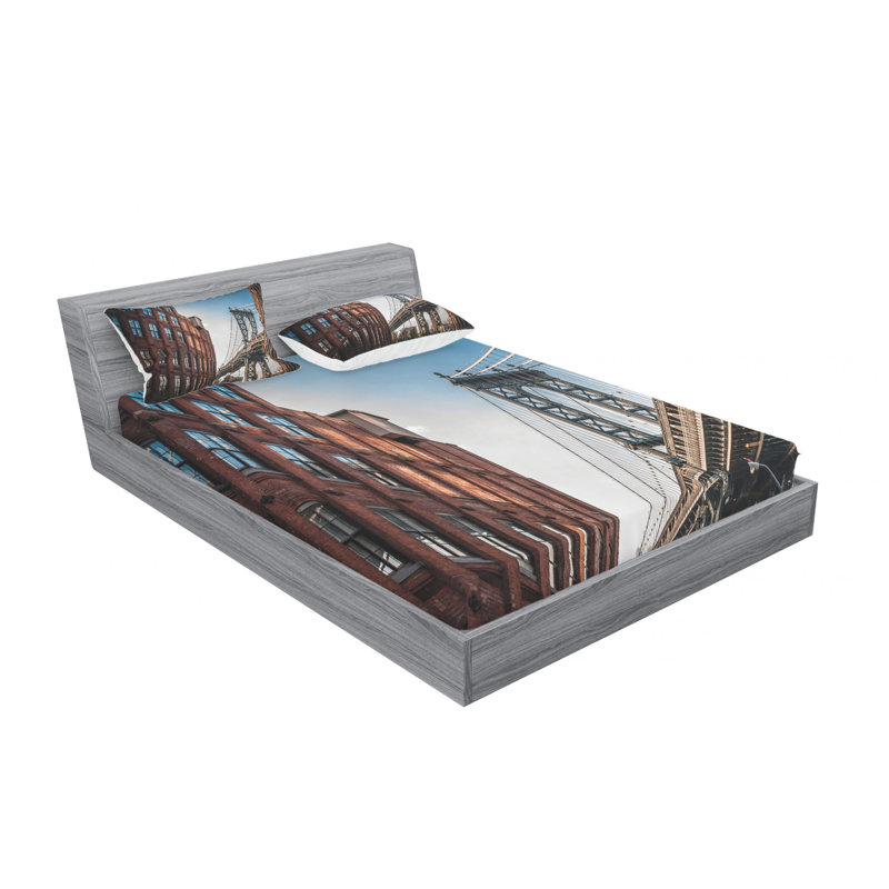 Microfiber Sheet Set, Queen Sheet Set with Fitted Sheet