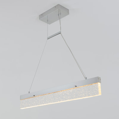 Luminaire suspendu linéaire pour îlot de cuisine 1 lumière Alfie-James