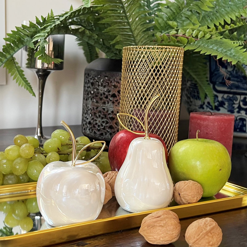 Ensemble de 2 figurines pomme et poire