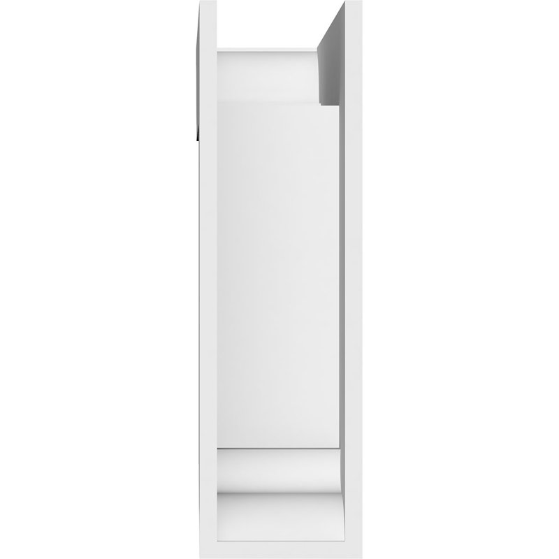 Standard Thorton Architectural Grade PVC Bracket with Traditional Ends, 12"H x 3"W x 12"D