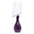  Curvy Ceramic Table Lamp, Purple
