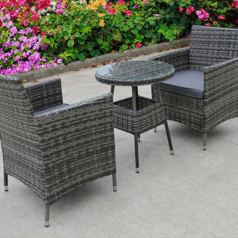 Rattan Cube Dining Set