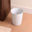 Poubelle en métal gaufré de 1,8 gallon Ridge pour bureau à domicile, poubelle décorative, poubelle de salle de bain moderne, blanc classique-120869562