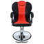 Fauteuil de coiffeur inclinable classique avec pompe hydraulique robuste, rotation à 360 °
