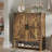 6-Tier Farmhouse Shoe Storage Cabinet-441064110
