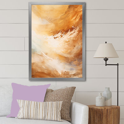 «Beige Sandy Clouds Horizon I», reproduction sur toile