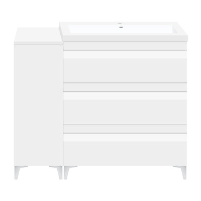 42'' Single Bathroom Vanity with Resin Top
