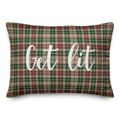  Coussin «Get Lit in Tartan»