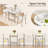 2-Person Dining Set with Storage Shelf, Space-Saving Design-1813220889