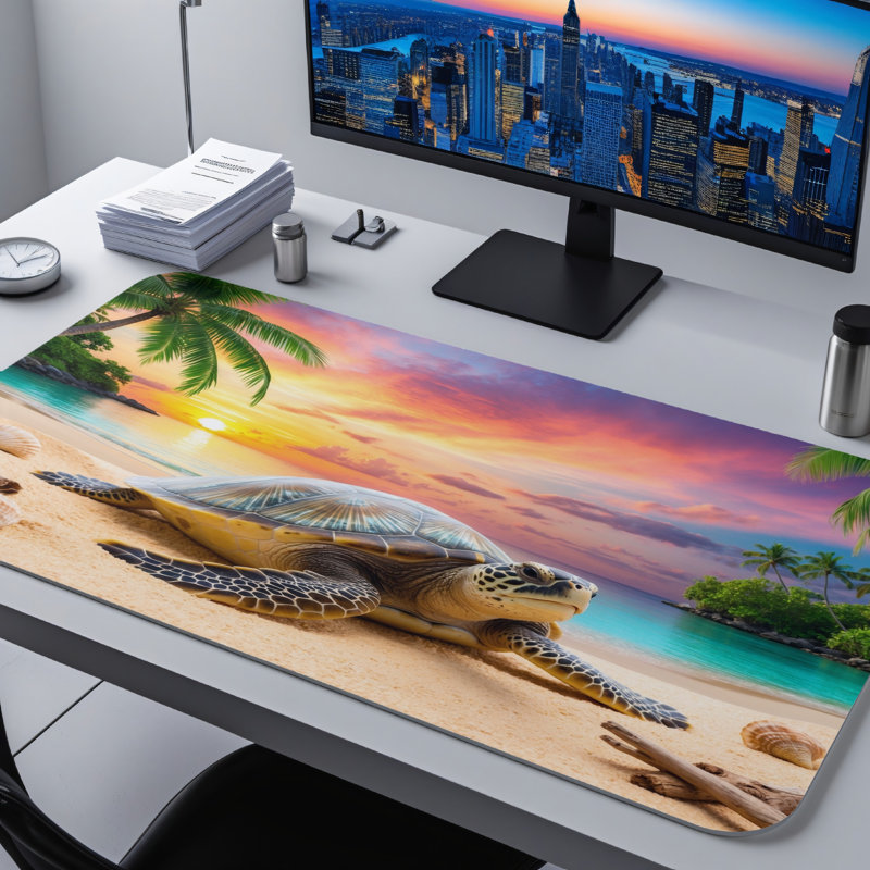 Polyester Desk Pad, 14.4x12.1