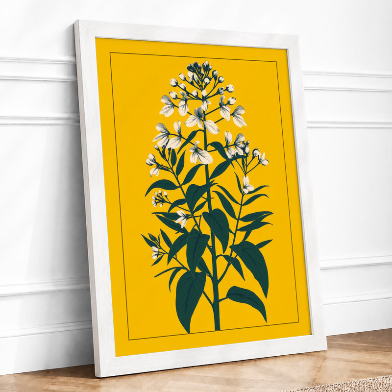 Study Botanical - Framed Print, A3 - 42.0 x 29.7 cm, White