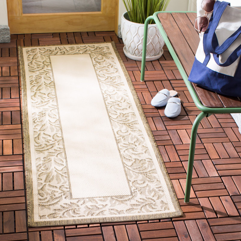 Tapis d'intérieur / extérieur à fleurs Herefordshire Performance, Tapis de couloir 2 pi 4 po x 6 pi 7 po