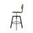Buth Swivel Solid Wood Adjustable Height Stool-1066838130