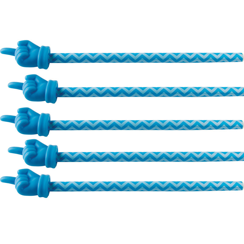 Pointeur à main turquoise à chevrons
