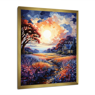 «Blue Bonnet Bliss Field II», art mural sur toile à motif floral
